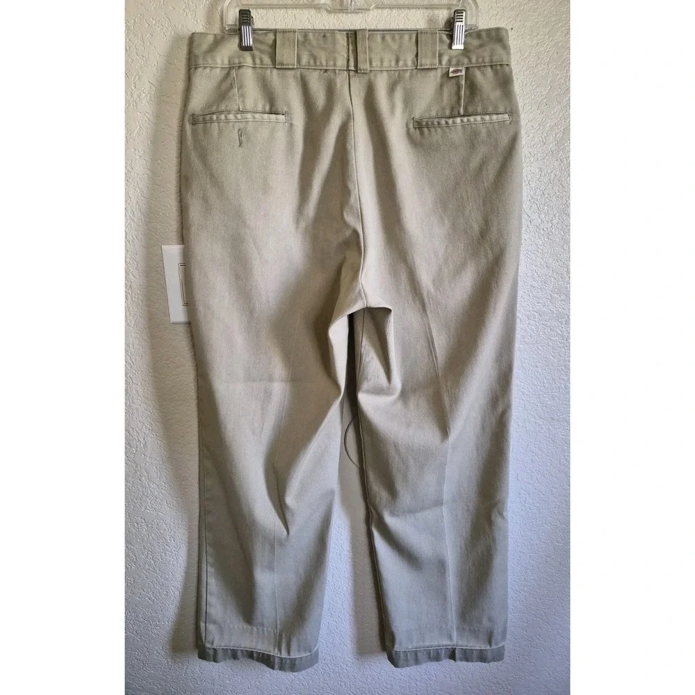 Vintage Dickies Pants 90s Tab Men's 36x30 Work 874 Original Fit Khaki Chinos